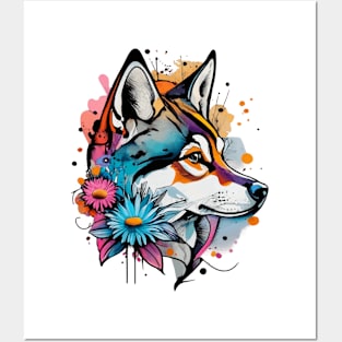 Charming Watercolor Dog Design for Dog Lovers Posters and Art